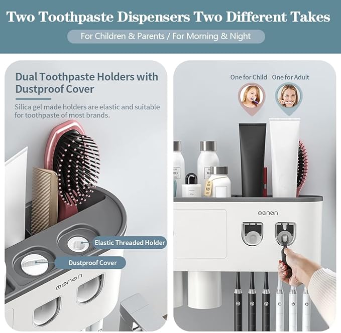 Toothbrush Holders Wall Mounted, Toothbrush Holder - Image 4