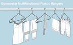 Plastic Hangers 50 Pack, Light Weight Durable Clothes Hangers - Image 5