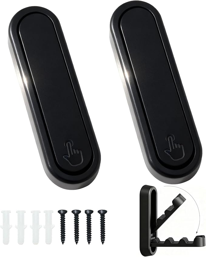 2PCS Folding Coat Hooks, Flip Down Heavy Duty Hooks Robe Hook Wall Mounted by Unknown