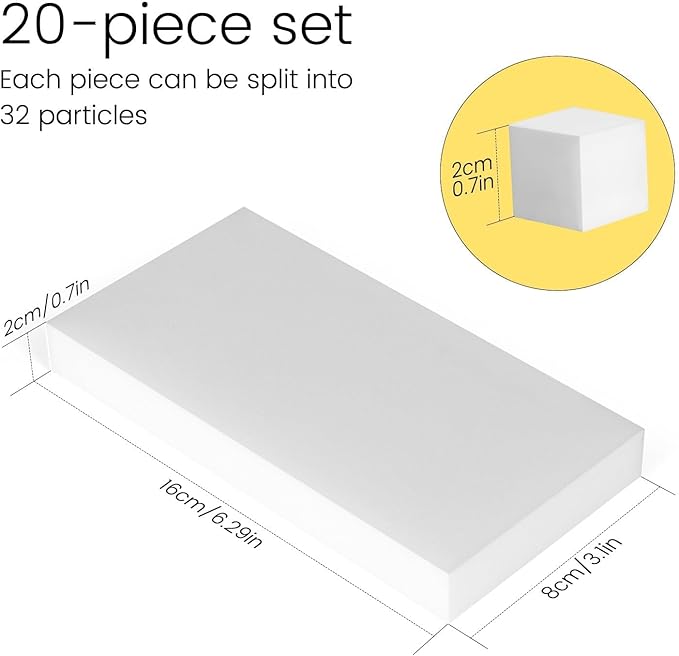 20PCS Melamine Sponge Magic Eraser Sponge in Bulk Small Cleaner Pads Melamine - Image 7