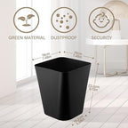 Hoolerry 9 Pieces Garbage Can 2 Gallon Small Trash Cans Bulk Bathroom Trash Bin - Image 2