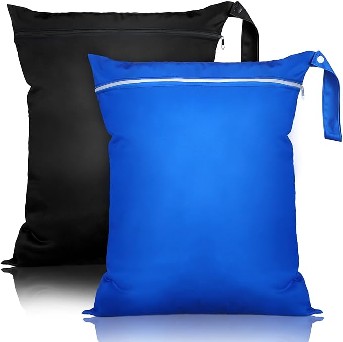 Shappy 2 Pcs Large Travel Laundry Bag Washable Waterproof Wet Dry Large Dirty by Shappy