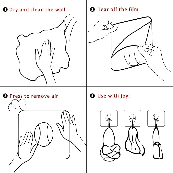 Heavy Duty Adhesive Hooks 10-Pack: Holds 22lb, Strong Reusable & Waterproof - Image 8