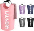 WOOHA 95L Large laundry basket, Collapsible laundry hamper, Tall Clothes by WOOHA