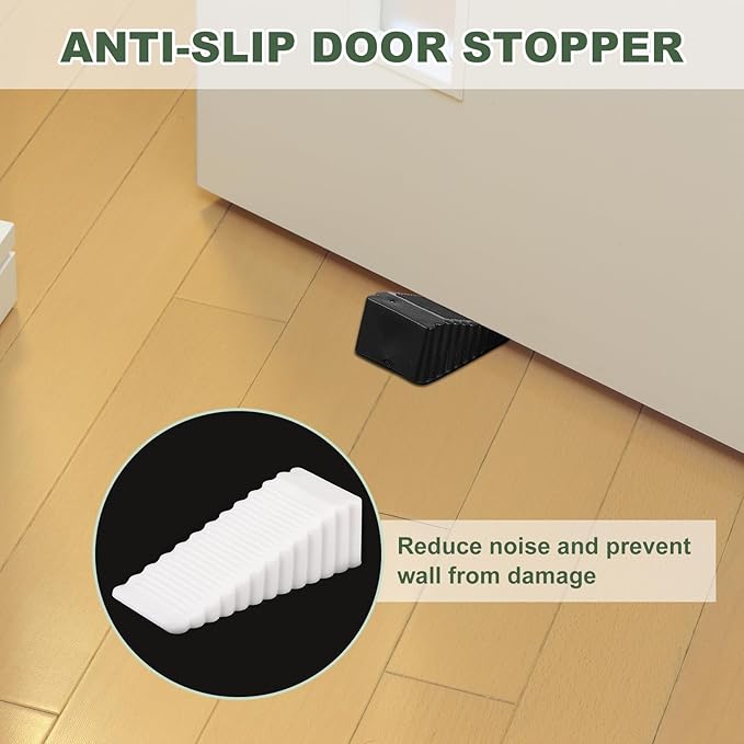 uxcell 2 Pcs Door Stoppers for Bottom of Door, 28mm/1.10 Inch Door Stops - Image 5