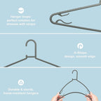 Plastic Hangers 50 Pack, Light Weight Durable Clothes Hangers - Image 3