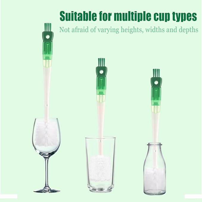 Water Bottle Cleaner Brush, 5-in-1 Bottle Scrubber Brush - Image 7
