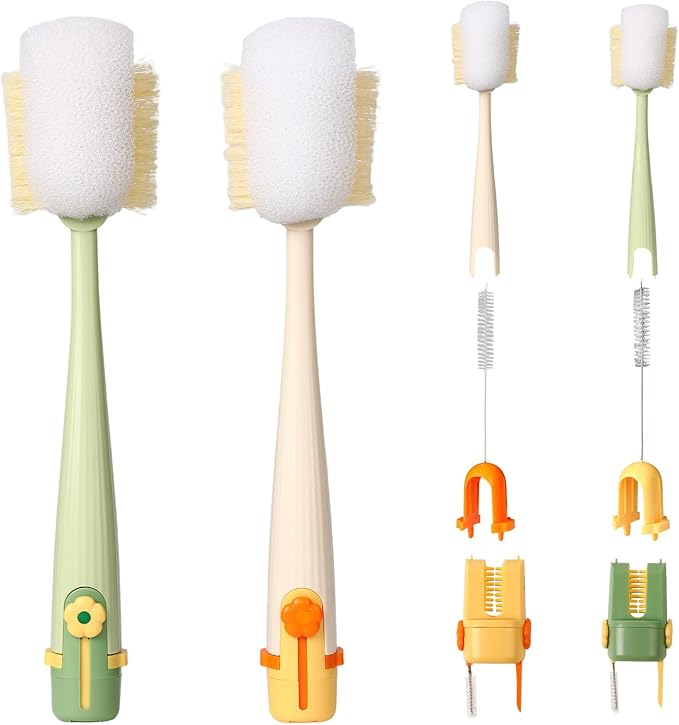 5-in-1 Bottle Cleaning Brush Set, Bottle Brush Set, Long Handle Water Bottle by Unknown