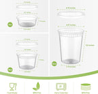 AOZITA 24 Sets Plastic Deli Food Containers - Image 2