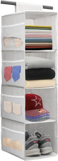 PetsHome 4-Shelf Hanging Closet Organizer, Space Saver, Closet Hanging Storage by PetsHome