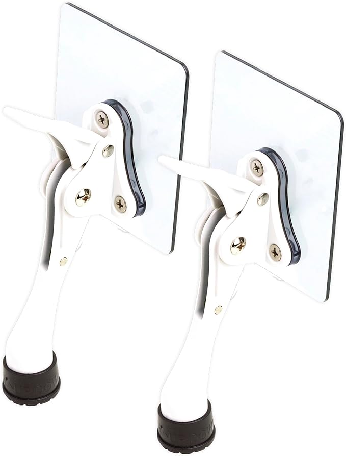 Door Stopper with Adhesive Bracket Stickers, No Drilling or Tools Needed by HASHI