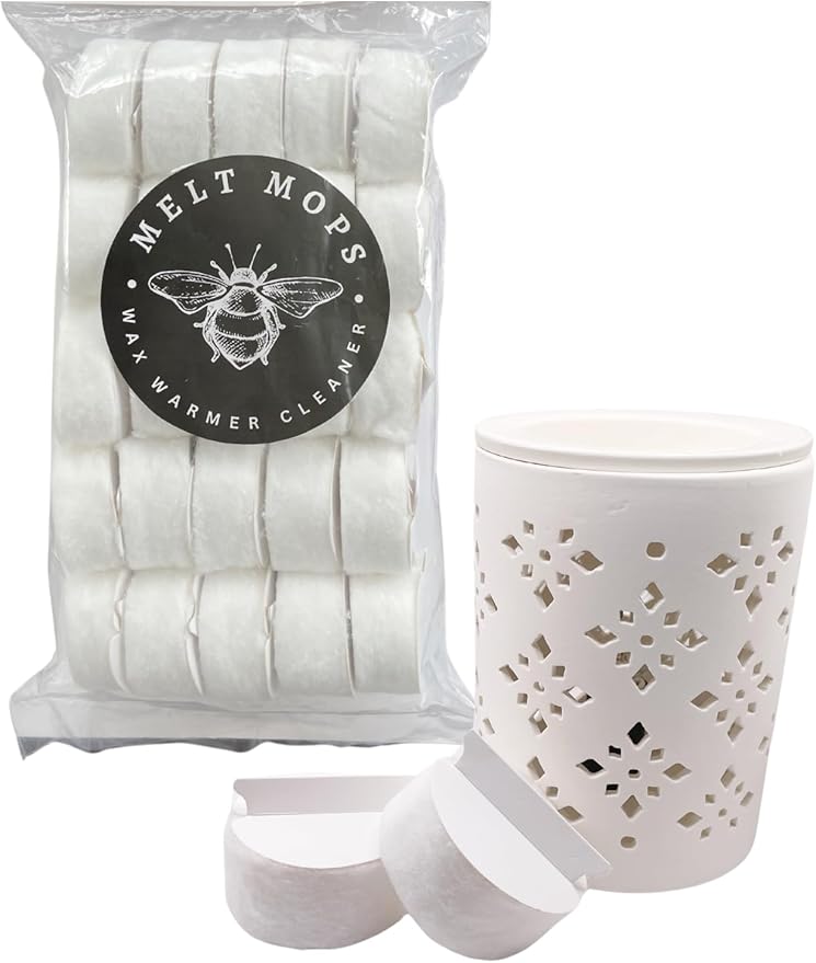 Melt Mop® Wax Melt Cleaner Pads 100% Cotton Disposable Pads by Unknown