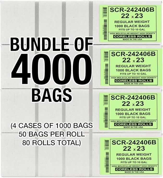 Aluf Plastics 7-10 Gallon Trash Bags Source Reduction Series Value High Density - Image 6