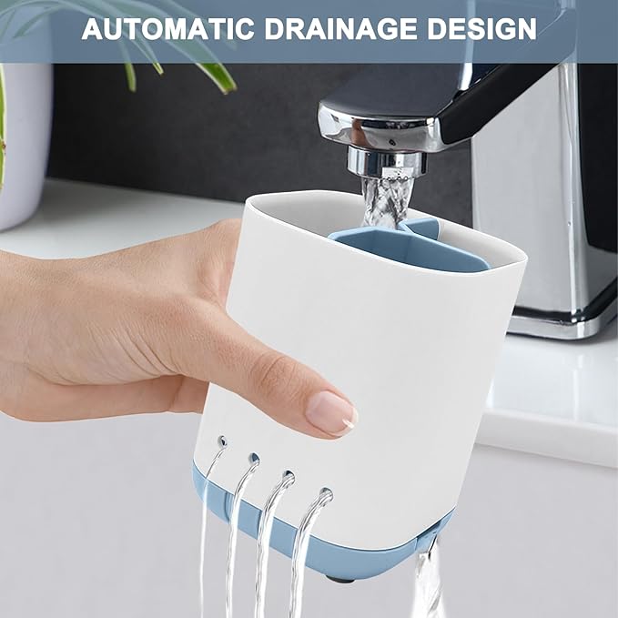 Toothbrush Holder for Bathroom, Plastic Detachable for Easy Cleaning - Image 5