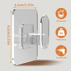 DELITON Clear Cute Storage Hooks, 10 Packs, Adhesion - Image 2