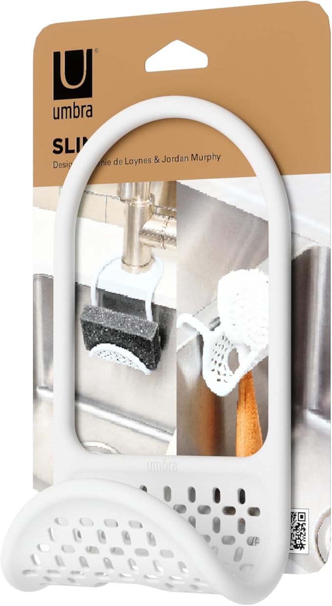 Umbra Sling Kitchen Sink Caddy Sponge Holder, Hangs Over Faucet or Divider - Image 8