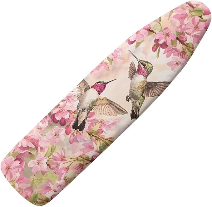 Flower Hummingbird Cover for Ironing Board Non Stick Scorch Ironing Board Cover by Unknown