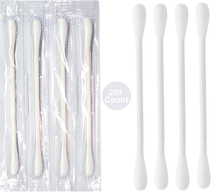 Individually Wrapped Cotton Swabs, Travel Cotton Swabs, Cotton Stick, Double - Image 7