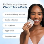 Clean Skin Club Clean² Pads 2.0 Guaranteed Not to Shed & Tear Face Pads - Image 6