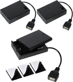 3PCS 3AA Battery Holder， USB Female Socket， 3x1.5V AA Battery Case Box Holder， by WYTUDTE