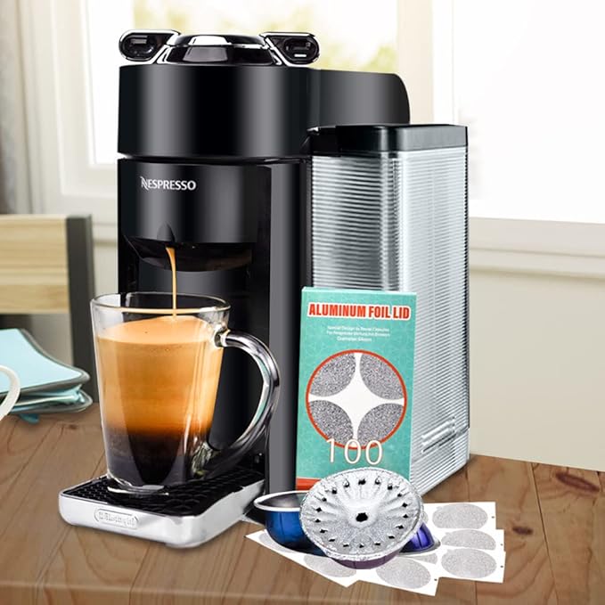 CAPMESSO Aluminum Foils Lids to Reuse Vertuoline Capsules Coffee Pods Compatible - Image 5