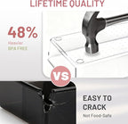 8 Pack Large Clear Plastic Drawer Organizer Bins - Image 4