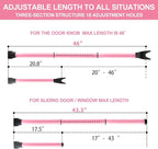 Rerishom Door Security Bar, Door Stoppers Security bar, Heavy Duty Door Lock - Image 3