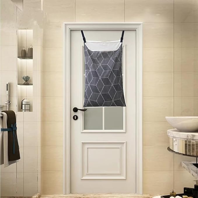 Adjustable Space Saving Door Hanging Laundry Hamper Bag Hanging Laundry Bags - Image 4