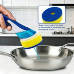 CELOX Dish Sponge with Handle, Dish Sponge with Soap Dispenser - Image 2