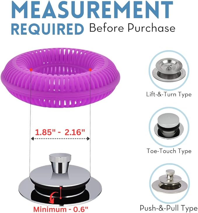 TUB RING The Ultimate Tub Drain Protector Hair Catcher/Strainer/Snare, Regular - Image 7