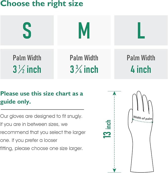 COOLJOB 2 Pairs Thickened Rubber Gloves - Image 7