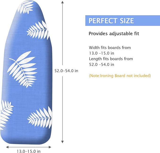 SheeChung Ironing Board Cover and Pad 15x54, Thick Ironing Board Cover - Image 2