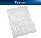 Heyiarbeit Battery Storage Box Battery Storage Case Transparent Holder - Image 3