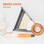 Full Circle Tiny Team Mini Compact Brush & Dustpan Set, Portable Handheld Broom - Image 6