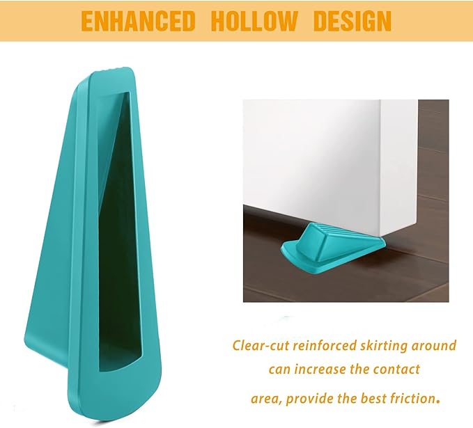 Crosize Door Stoppers for Bottom of Door, Premium Rubber Door Stops, Sturdy - Image 5