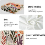 Floral Hand Towels for Bathroom, 2 Packs Decorative Boho Kitchen Towels 28.7 x - Image 3