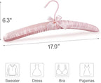 TOPIA HANGER Padded Hangers for Women Clothing, 17-inch Satin Hangers 10 Pack - Image 2