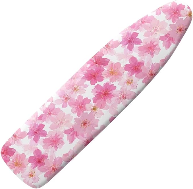 Pink Floral Ironing Board Cover by Qznuberone