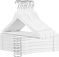 AMKUFO Wooden Hangers 20 Pack Wood Suit Hangers Non Slip Wooden Coat Hangers by AMKUFO