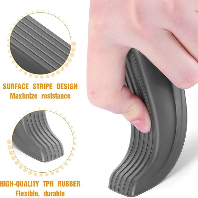 Door Stopper, Doorstopper, 4 Pack Rubber Door Stop, Sturdy Non Slip, Stackable - Image 4