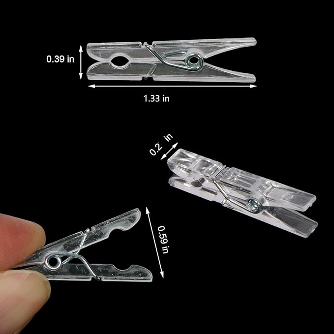 25 PCS Baby Shower Games, Clothes Pins, Plastic Mini Clothespins, Mini Clothes - Image 2