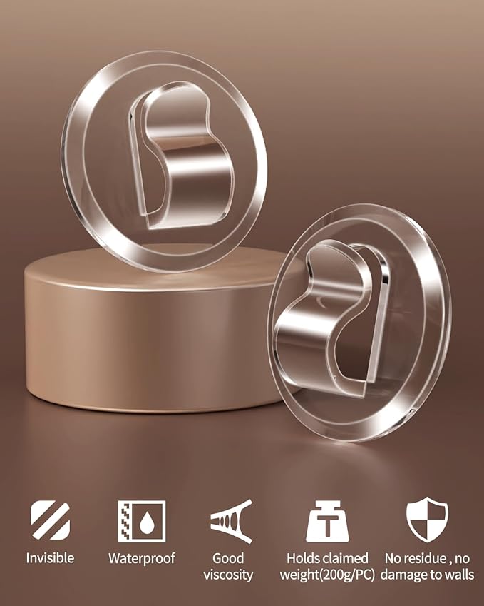 100 Clear Mini Light Clips: Small Hooks - Image 2