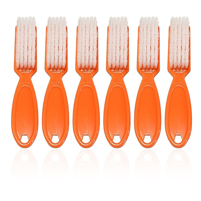 6Pcs Nail Brush for Cleaning Fingernails, Handle Grip Cleaning Brush for Nail by SQULIGT