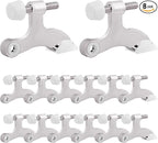 OBTANIM 12 Pack Hinge Pin Door Stopper Heavy Duty Metal Adjustable Door Stops by OBTANIM