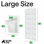 GORILLA GRIP Over the Door Shoe Organizer, 24 Large Breathable Mesh Pockets - Image 7