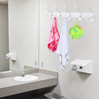 Wall Mounted Coat Rack, 2 Packs 15 Hooks Stainless Steel Coat Hook Rail - Image 5