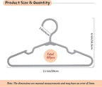60 Pack Gray Kids Hangers 11.6 Inch - Image 2