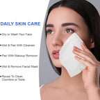 Facial Towels 2 pack Soft Dry Wipes Disposable Face Towel Cotton Tissue 20x20cm - Image 6