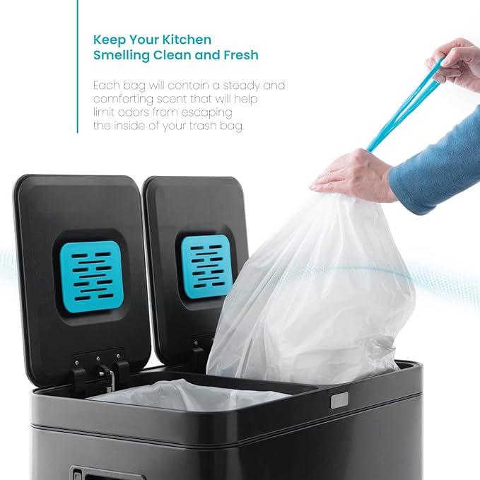 Home Zone Living 8 Gallon Kitchen Trash Bags - Image 4