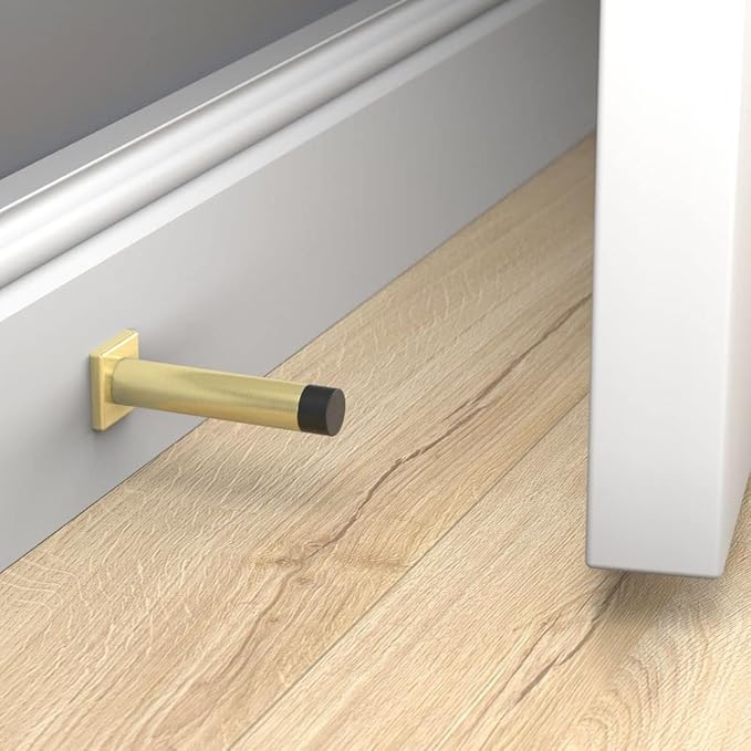 National Hardware N830-528 Reed Door Stop, Brushed Gold - Image 3